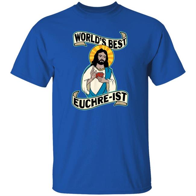 Euchre World's Best Euchre-Ist Jesus Pun T-Shirt Sean Beeson Euchre World's Best Euchre-Ist Jesus Pun T-Shirt Sean Beeson