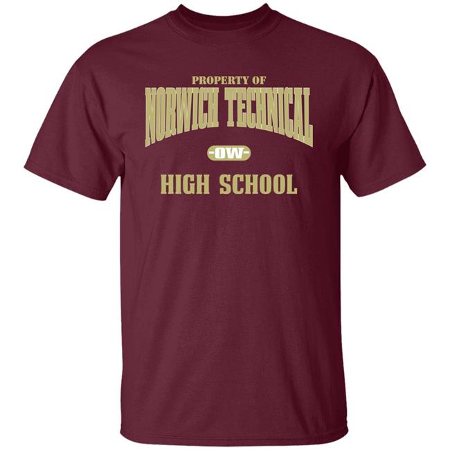Property Of Norwich Technical Ow High School Sweatshirt Property Of Norwich Technical Ow High School Sweatshirt