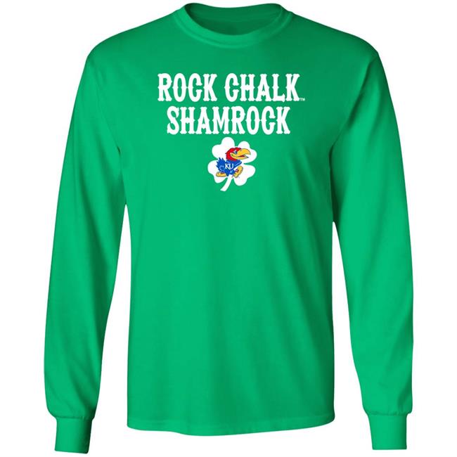 Kansas Jayhawks Rock Chalk Shamrock St Patrick’s Day Green T Shirt Tits Mcgee Kansas Jayhawks Rock Chalk Shamrock St Patrick’s Day Green T Shirt Tits Mcgee