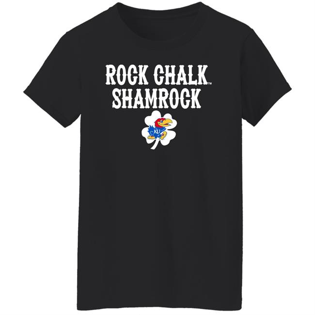 Kansas Jayhawks Rock Chalk Shamrock St Patrick’s Day Green T Shirt Tits Mcgee Kansas Jayhawks Rock Chalk Shamrock St Patrick’s Day Green T Shirt Tits Mcgee