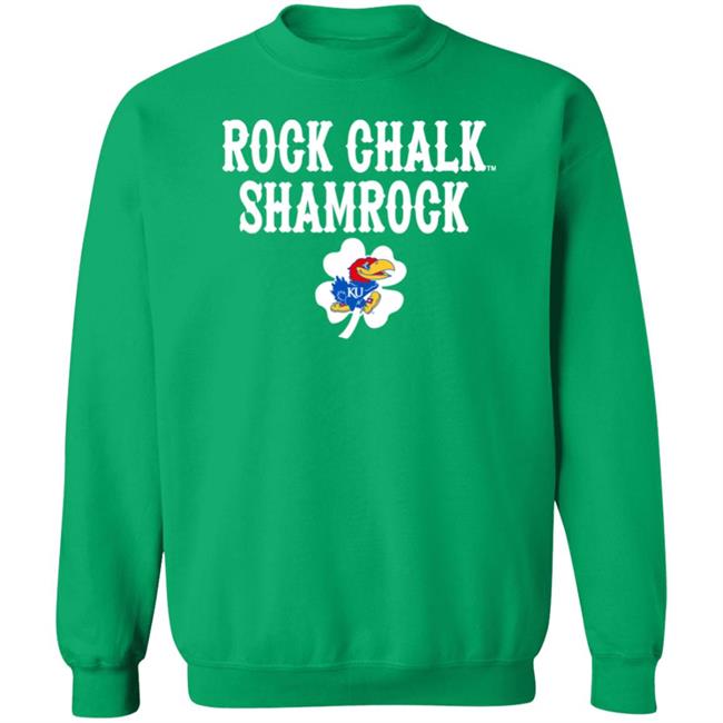 Kansas Jayhawks Rock Chalk Shamrock St Patrick’s Day Green T Shirt Tits Mcgee Kansas Jayhawks Rock Chalk Shamrock St Patrick’s Day Green T Shirt Tits Mcgee