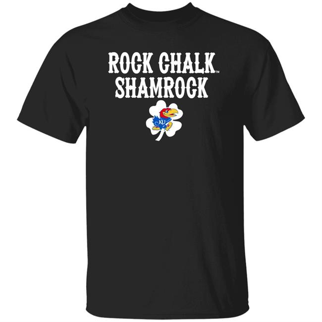 Kansas Jayhawks Rock Chalk Shamrock St Patrick’s Day Green T Shirt Tits Mcgee Kansas Jayhawks Rock Chalk Shamrock St Patrick’s Day Green T Shirt Tits Mcgee