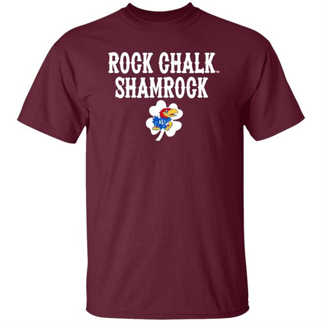 Kansas Jayhawks Rock Chalk Shamrock St Patrick’s Day Green T Shirt Tits Mcgee Kansas Jayhawks Rock Chalk Shamrock St Patrick’s Day Green T Shirt Tits Mcgee