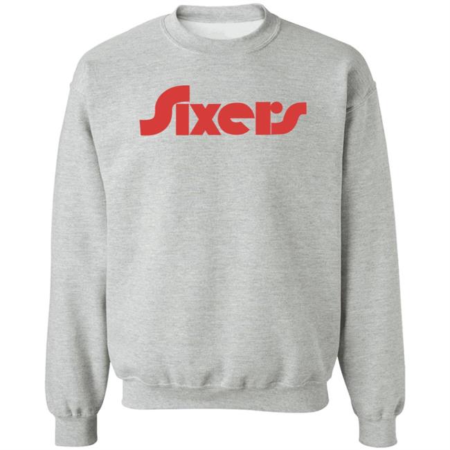 Sixers Logo Sweatshirt Kate Scott Philadelphia 76ers Sixers Logo Sweatshirt Kate Scott Philadelphia 76ers