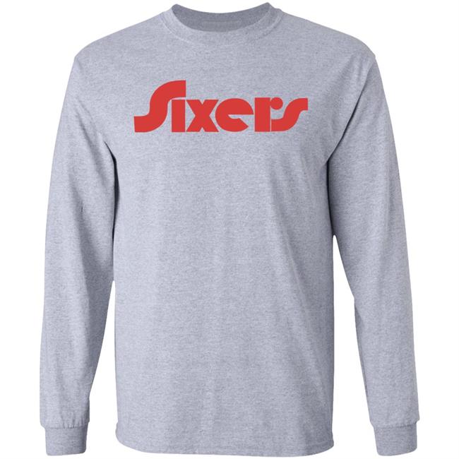 Sixers Logo Sweatshirt Kate Scott Philadelphia 76ers Sixers Logo Sweatshirt Kate Scott Philadelphia 76ers
