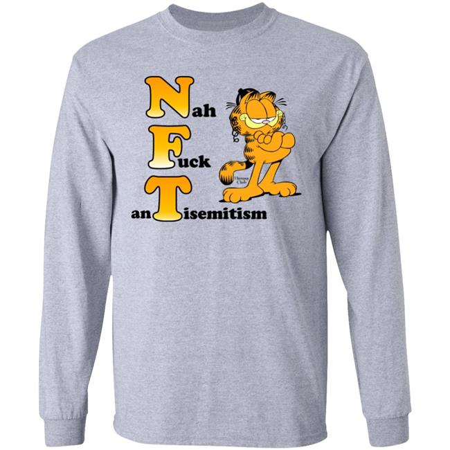 Nah Fuck Antisemitism Shirt NFT Shirt Hamsa Club Store Garfield Nah Fuck Antisemitism Shirt NFT Shirt Hamsa Club Store Garfield