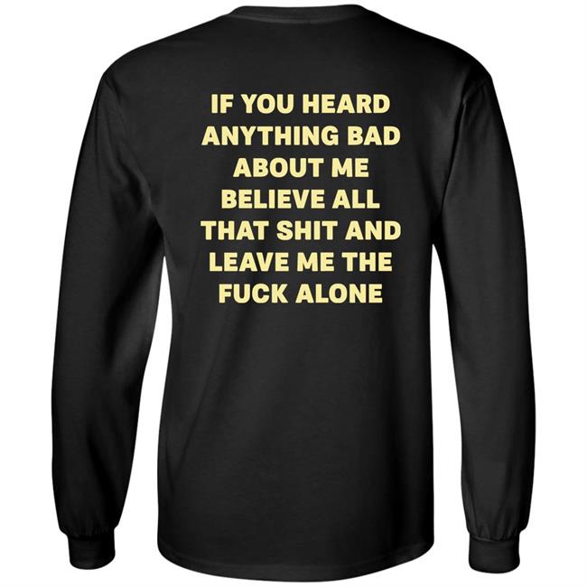 If You Heard Anything Bad About Me Believe All That Shit And Leave Me The Fuck Alone Shirt Syd Divine Tarot $5.55 Mini Love Oracles If You Heard Anything Bad About Me Believe All That Shit And Leave Me The Fuck Alone Shirt Syd Divine Tarot $5.55 Mini Love Oracles