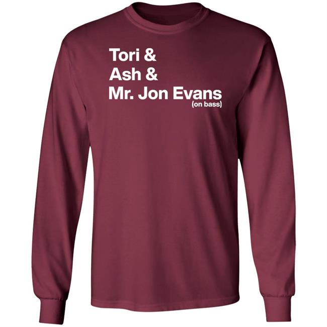 Tori Amos Podcast Tori Ash Mr Jon Evans On Bass Shirt Tori Amos Podcast Tori Ash Mr Jon Evans On Bass Shirt