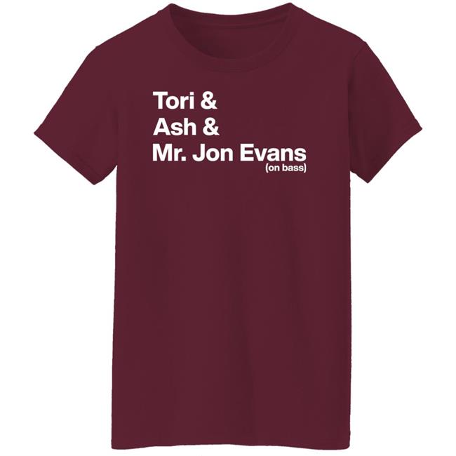 Tori Amos Podcast Tori Ash Mr Jon Evans On Bass Shirt Tori Amos Podcast Tori Ash Mr Jon Evans On Bass Shirt