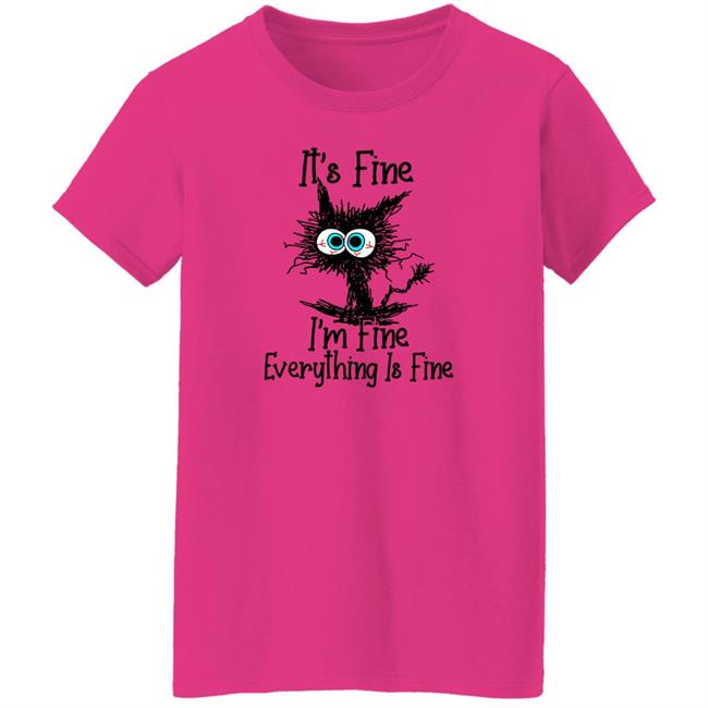 WizzzDom Black Cat I'm Fine I'm Fine Everything Is Fine Shirt Dombeaud22 WizzzDom Black Cat I'm Fine I'm Fine Everything Is Fine Shirt Dombeaud22