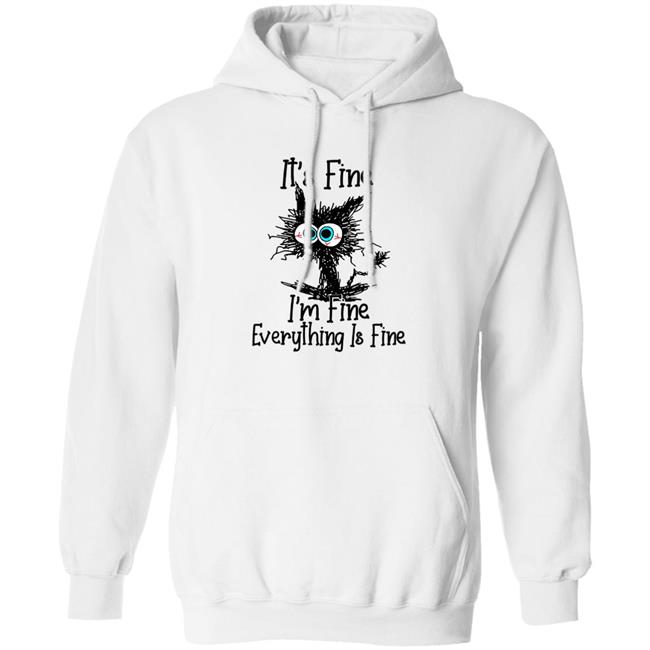 WizzzDom Black Cat I'm Fine I'm Fine Everything Is Fine Shirt Dombeaud22 WizzzDom Black Cat I'm Fine I'm Fine Everything Is Fine Shirt Dombeaud22