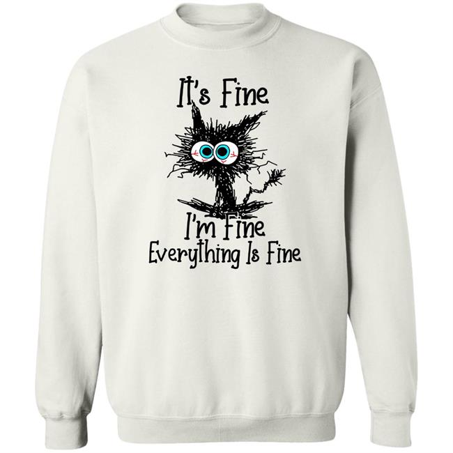 WizzzDom Black Cat I'm Fine I'm Fine Everything Is Fine Shirt Dombeaud22 WizzzDom Black Cat I'm Fine I'm Fine Everything Is Fine Shirt Dombeaud22