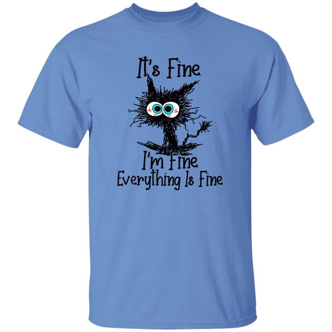 WizzzDom Black Cat I'm Fine I'm Fine Everything Is Fine Shirt Dombeaud22 WizzzDom Black Cat I'm Fine I'm Fine Everything Is Fine Shirt Dombeaud22
