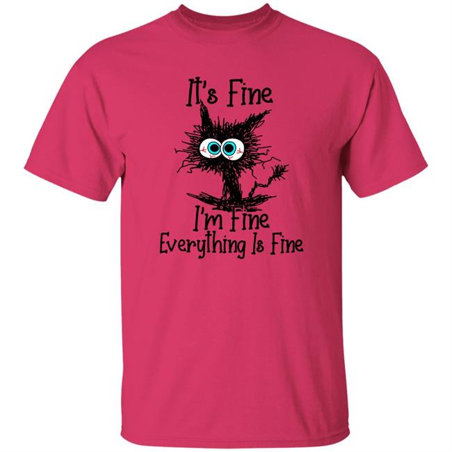 WizzzDom Black Cat I'm Fine I'm Fine Everything Is Fine Shirt Dombeaud22 WizzzDom Black Cat I'm Fine I'm Fine Everything Is Fine Shirt Dombeaud22