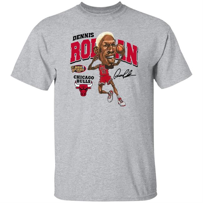 Zavier Simpson Dennis Rodman Caricature Shirt Pacsun Store Zavier Simpson Dennis Rodman Caricature Shirt Pacsun Store