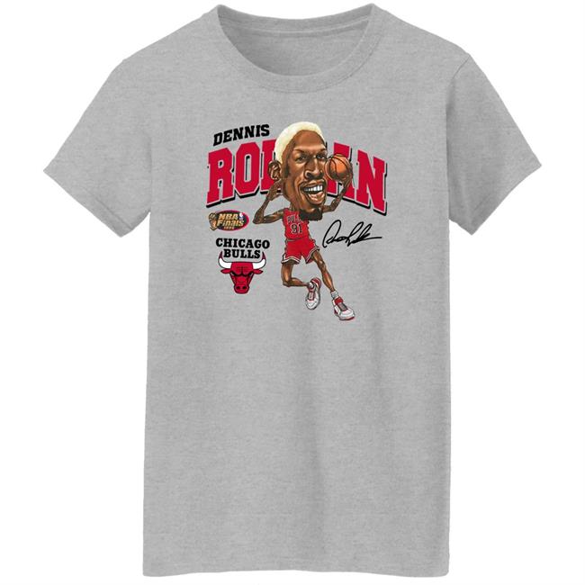 Zavier Simpson Dennis Rodman Caricature Shirt Pacsun Store Zavier Simpson Dennis Rodman Caricature Shirt Pacsun Store