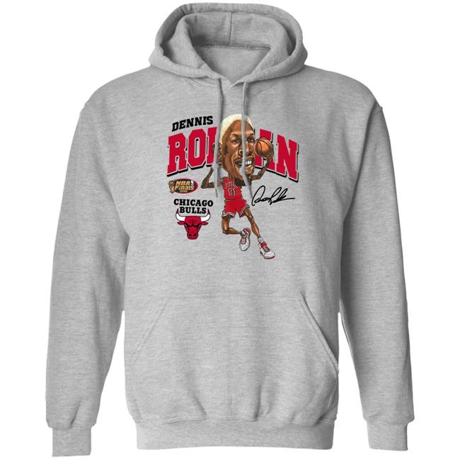Zavier Simpson Dennis Rodman Caricature Shirt Pacsun Store Zavier Simpson Dennis Rodman Caricature Shirt Pacsun Store