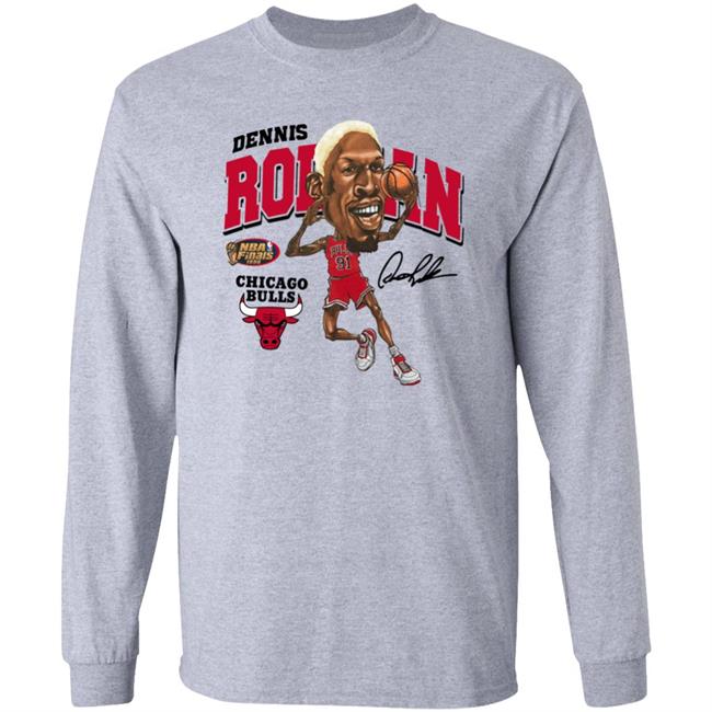 Zavier Simpson Dennis Rodman Caricature Shirt Pacsun Store Zavier Simpson Dennis Rodman Caricature Shirt Pacsun Store