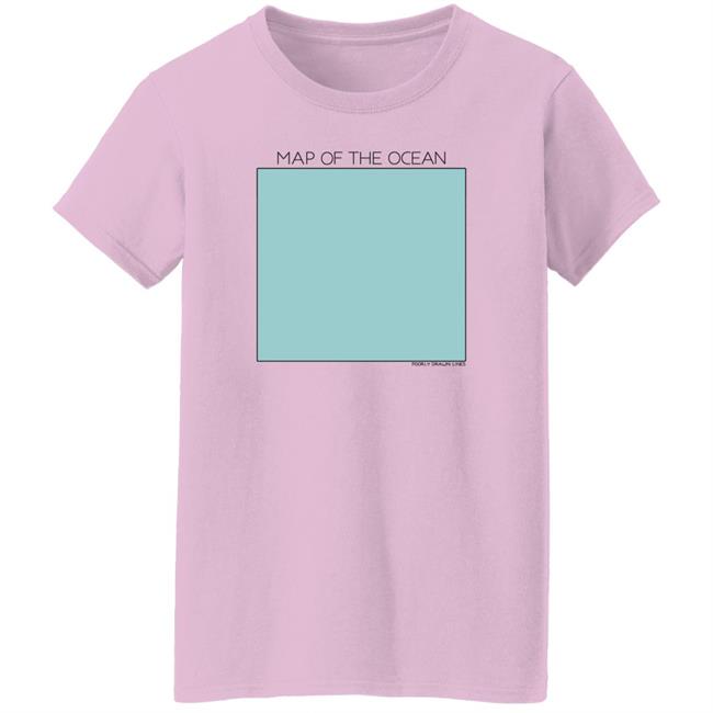 Poorly Drawn Lines Map Of The Ocean Shirt PDLComics Poorly Drawn Lines Map Of The Ocean Shirt PDLComics