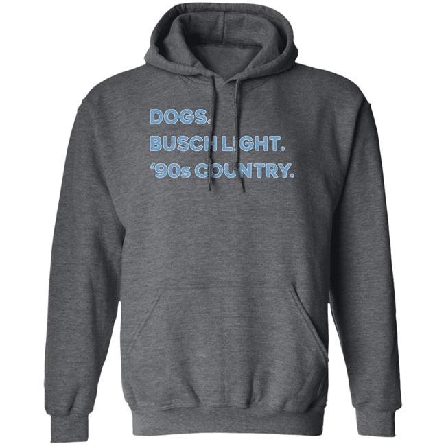 Whiskey Riff Shop Dogs Busch Light '90S Country Shirt Whiskey Riff Shop Dogs Busch Light '90S Country Shirt