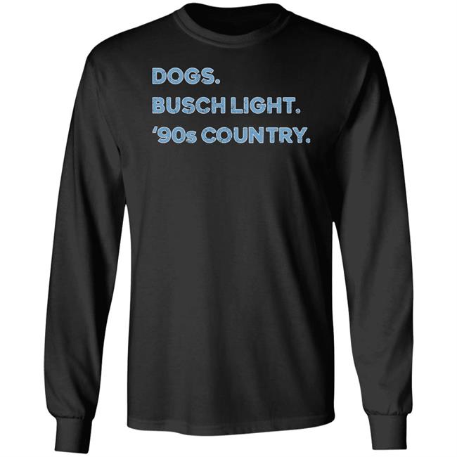 Whiskey Riff Shop Dogs Busch Light '90S Country Shirt Whiskey Riff Shop Dogs Busch Light '90S Country Shirt