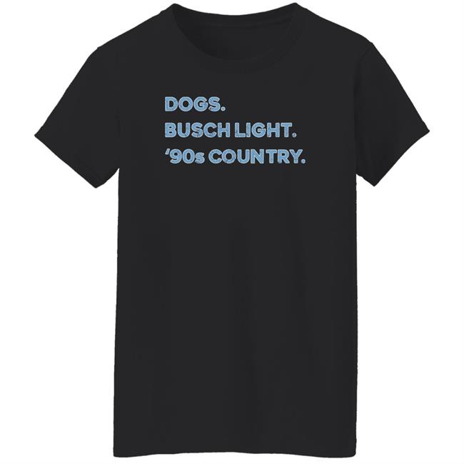 Whiskey Riff Shop Dogs Busch Light '90S Country Shirt Whiskey Riff Shop Dogs Busch Light '90S Country Shirt