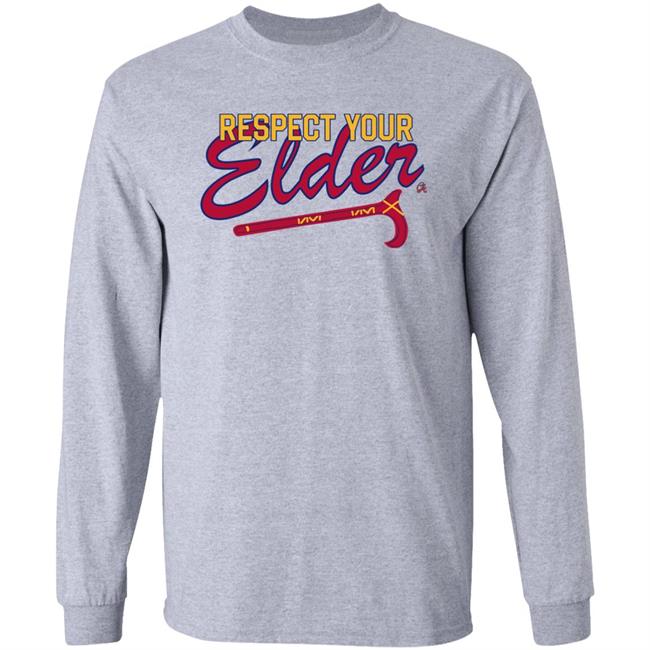 Chatting Average Merch Respect Your Elder Shirt Atlanta Braves Chatting Average Merch Respect Your Elder Shirt Atlanta Braves