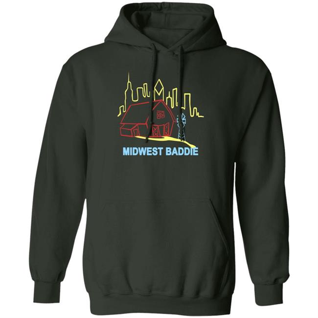 Midwest Baddie Sweatshirt Caucasian James Merch Midwest Baddie Sweatshirt Caucasian James Merch