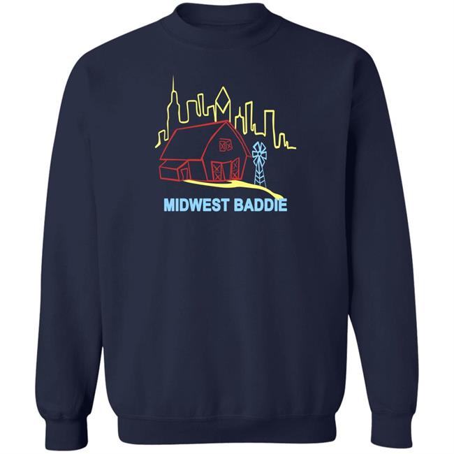 Midwest Baddie Sweatshirt Caucasian James Merch Midwest Baddie Sweatshirt Caucasian James Merch