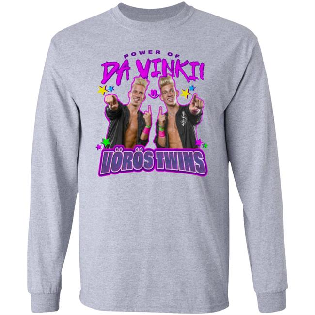 Pro Wrestling Tees Merch Power Of Da Vinki Voros Twins Shirt Rare Insults