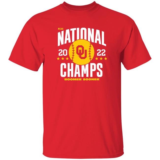 Homefield Apparel Merch National Champs 2022 Boomer Sooner Shirt 2022 Oklahoma Softball National Champs T Shirt