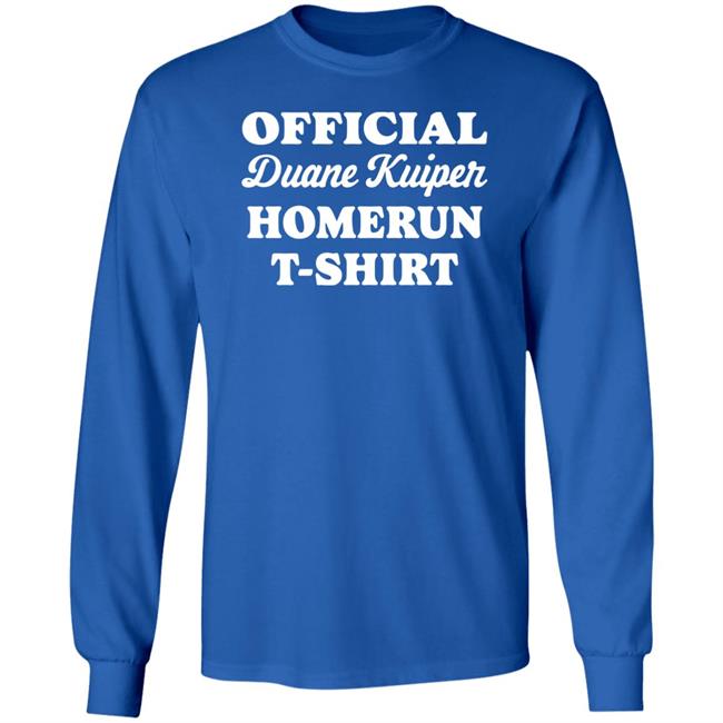 Official Duane Kuiper Homerun T-Shirt 1977 Shirt John Skrtic