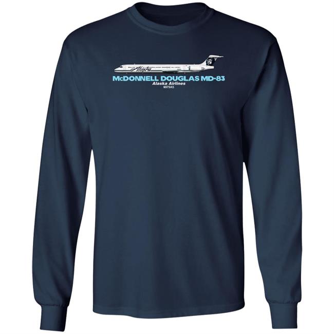 Rob Delaney Mcdonnell Douglas Md-83 Alaska Airlines Shirt