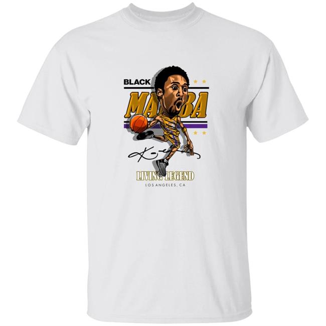 Black Mamba Kobe Living Legend Los Angeles Ca Shirt Demand Caricature Mamba Shirt Kobe Caricature Shirt Hoodie Sweatshirt