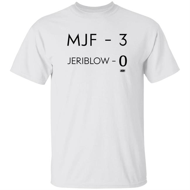 Mjf 3 Jeriblow 0 Shirt AEW Shop Maxwell Jacob Friedman Mjf 3 Jeriblow 0 Shirt