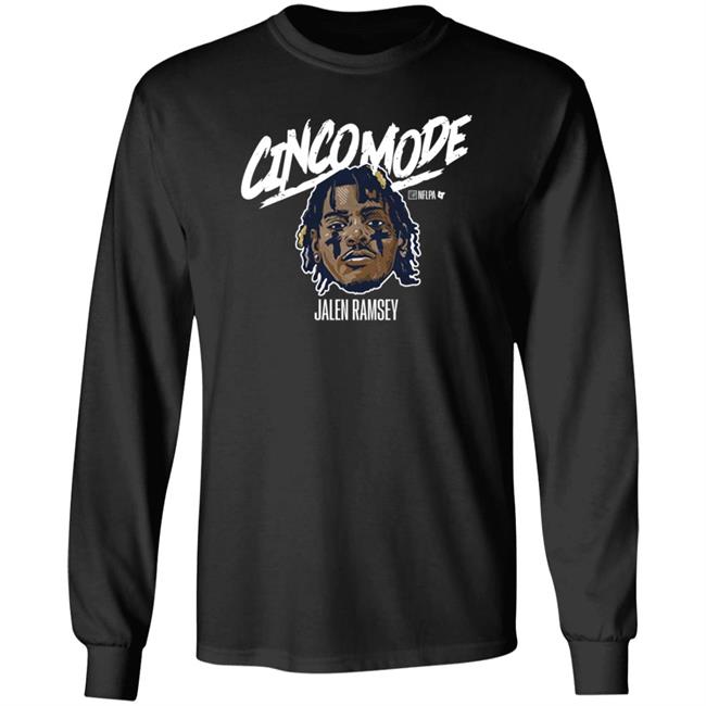 Jalen Ramsey Cinco Mode Shirt BreakingT Store Rams Fan Can Go ‘Cinco Mode’ With Jalen Ramsey Shirt Hoodie