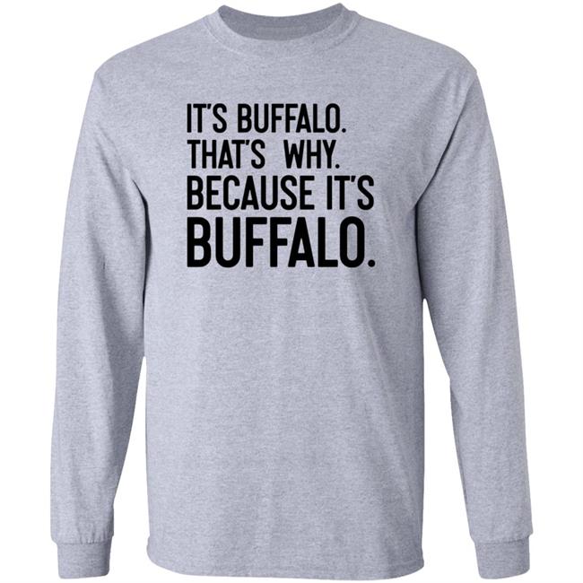 News 4 Buffalo It's Buffalo That's Why Because It's Buffalo Shirt Hoodie Sweatshirt
