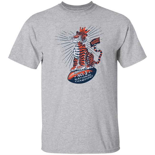 1957 Auburn National Champs Football Shirt Homefieldapparel Store