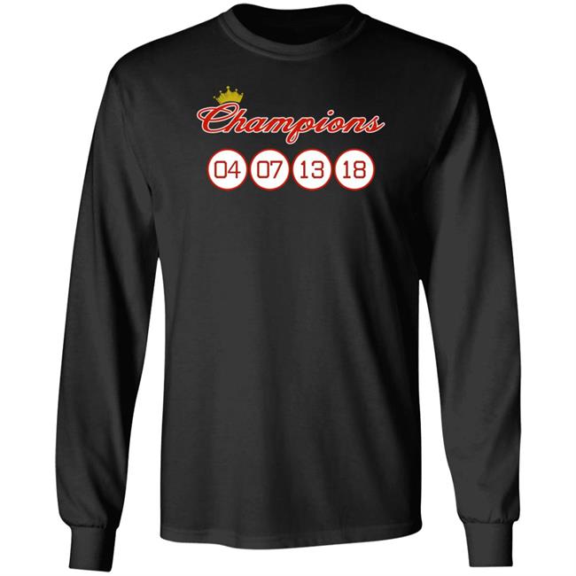 Jared Carrabis Champions 04 07 13 18 Shirt Hoodie Swaeatshirt