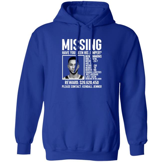 Ben Simmons Missing Shirt Missing Have You Seen His Jumper Shirt Ben Simmons Missing Shirt Missing Have You Seen His Jumper Shirt