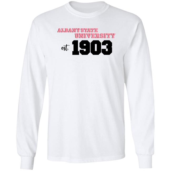 Albany State University Est 1903 Long Sleeve T Shirt Minahballout Albany State University Est 1903 Shirt Hoodie Sweatshirt
