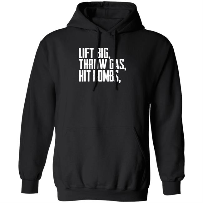 King Of Juco Merch Lift Big Throw Gashit Bombs Hoodie