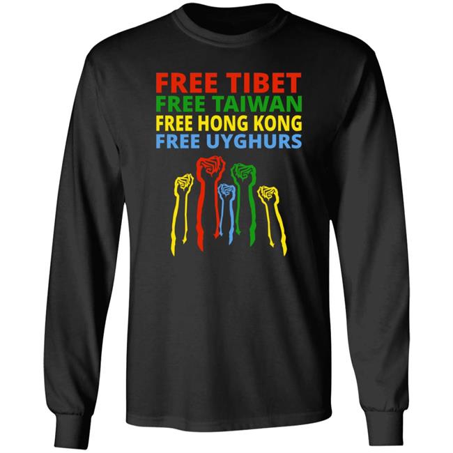 The Hill Free Tibet Free Taiwan Free Hong Kong Free Uyghurs Shirt Enes Kanter