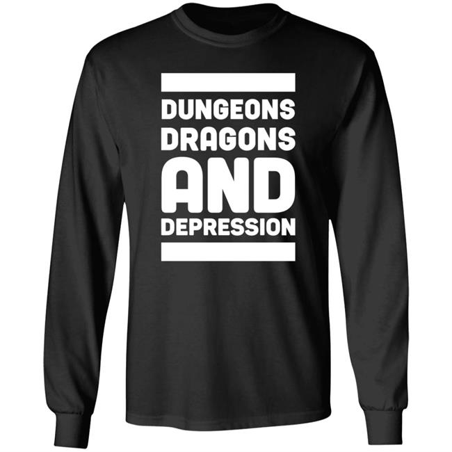 Dungeons Dragons And Depression Hoodie Lookhuman Store