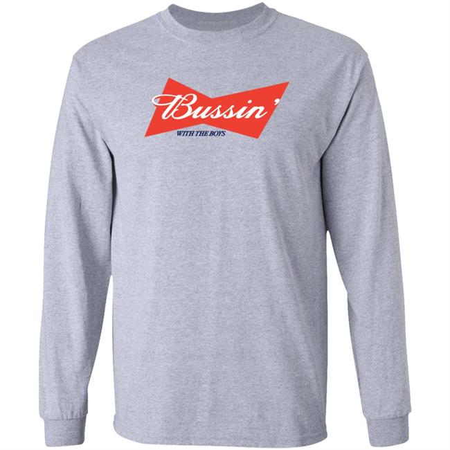 Bussin' With The Boys Hoodie Bussin' Printed Hoodie Barstoolsports Store