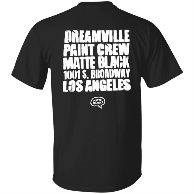 Dreamville Paint Crew Matte Black 1001 S. Broadway Los Angeles Hoodie Dreamville Merch Dreamville Paint Crew Matte Black 1001 S. Broadway Los Angeles Hoodie Dreamville Merch