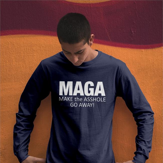 Rb Rbisrb Maga Make The Asshole Go Away Shirt Navy Maga Make The Asshole Go Away T Shirt