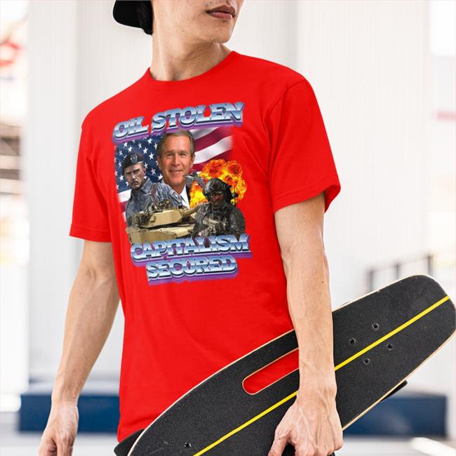 Oil Stolen Capitalism Secured Hoodie