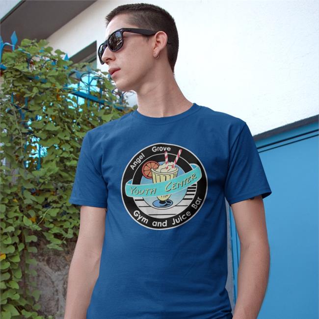 Power Rangers David Yost Angel Grove Gym And Juice Bar Shirt