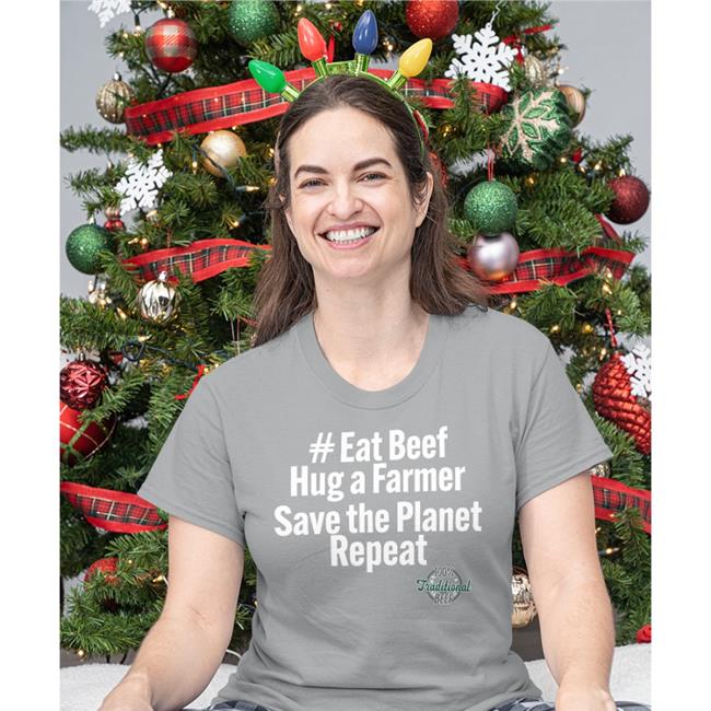 Freethe74462554 Eat Beef Hug A Farmer Save The Planet Repeat Shirt Free The Nipple